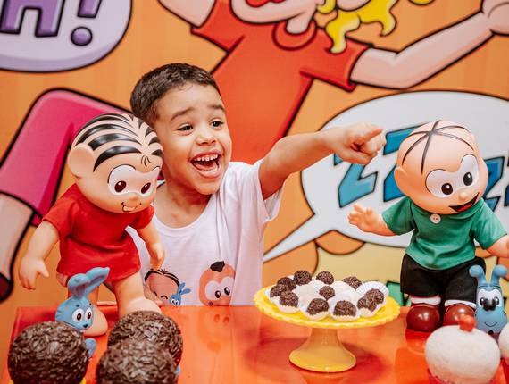 Aniversários de 5 anos do Matheus no Parque da Mônica!