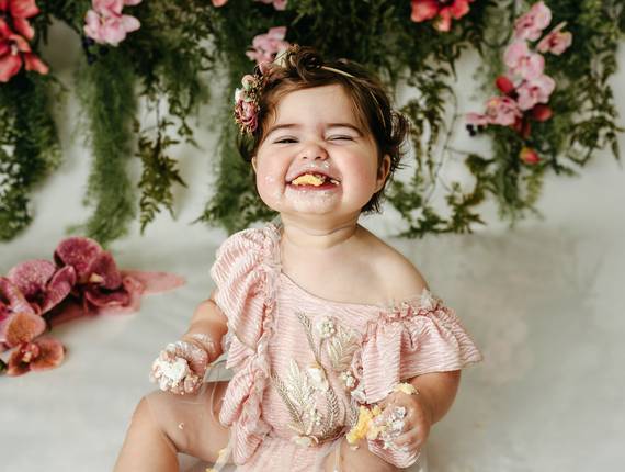 Smash the Cake de O Aniversário da Clarinha