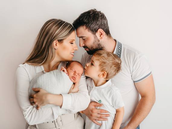 Sessão de Grávida e de Newborn de A mais doce espera... Afonso