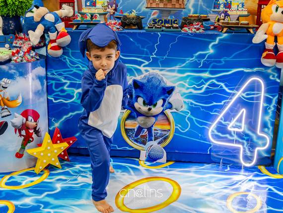 Aniversário de Festa infantil no Game Box com tema Sonic