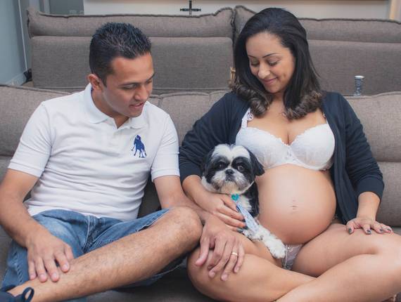 Família de Sessão de fotos gestante - A doce espera do Dudu
