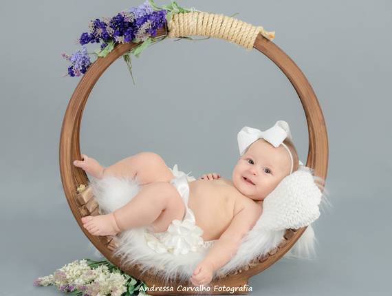 Ensaio Bebê de Ensaio Bebê - 3 meses