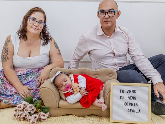 Ensaio Família de A Chegada de Sophia Cecília ✨