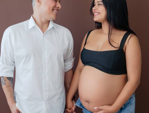 Gestante de A linda espera de Diana