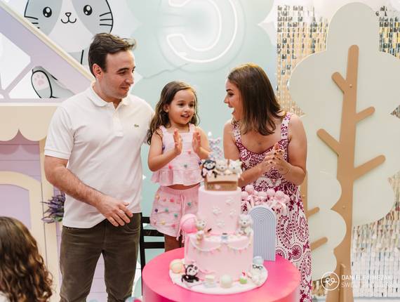 fotografia de aniversário infantil  de Aniversário de 5 anos da Bella – Tema Gatinhos 