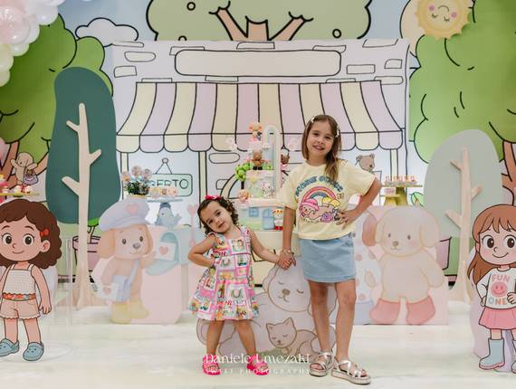 Aniversário infantil de Aniversário da Laura e da Alice – Tema Bobbie Goods no Buffet Santa Arruaça