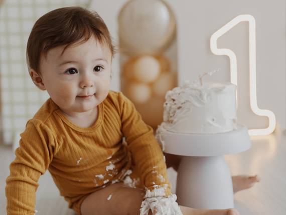 Ensaio de 1 ano de Smash the Cake do Caio