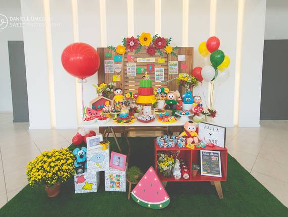 fotografia de aniversário infantil  de {1º ano da Juju}