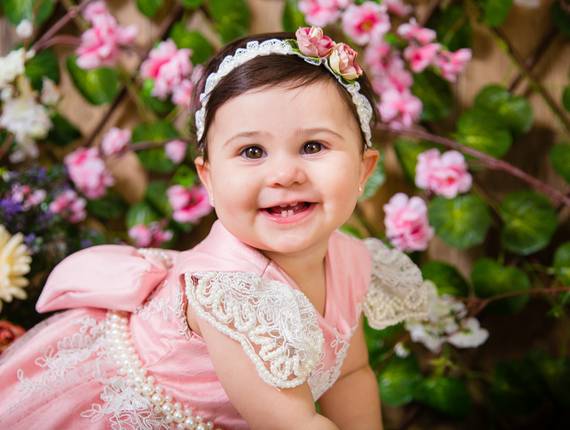 Aniversário Infantil de Clara 1 aninho | Tema Jardim