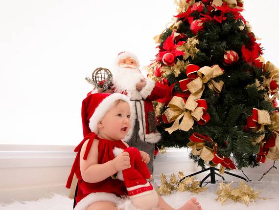 Temáticos de Manu 8 meses {Ensaio de Natal}