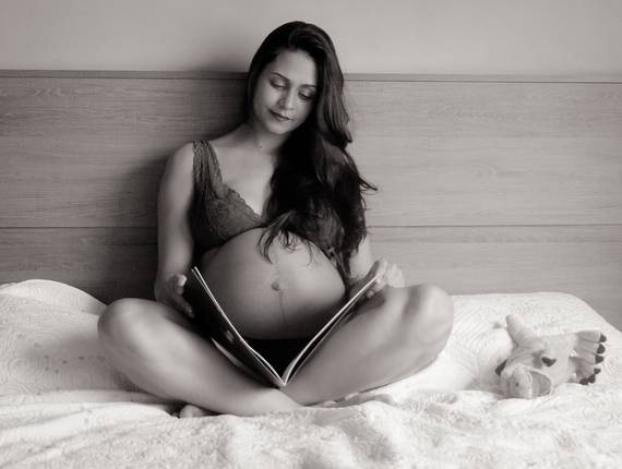 Gestante de A espera do Teodoro {Ensaio em casa}