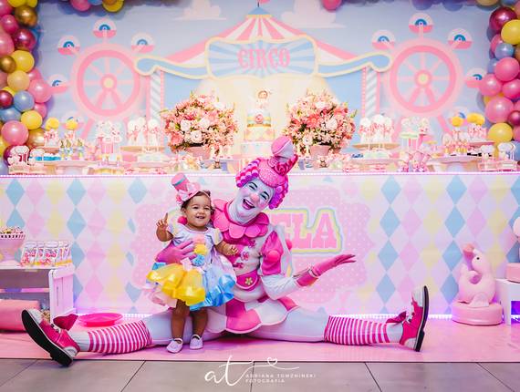 Festas Infantis de Gabriela | 1 ano {Circo Rosa}