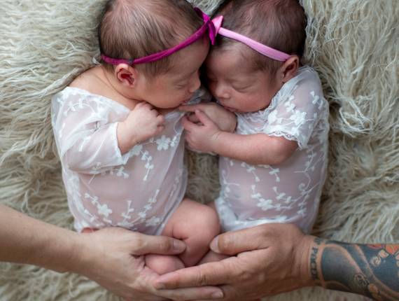 newborn de Laura e Lívia 