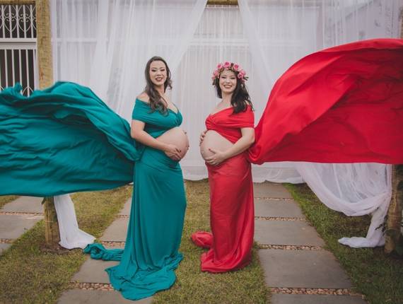 Gestante de Fabíola e Pauliana