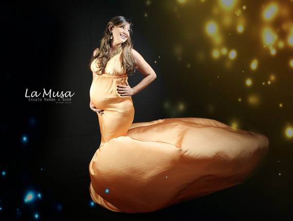 Estúdio de Aline à espera do Miguel