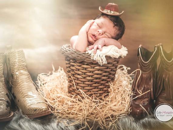 NewBorn de Tomas NewBorn Bebê Cowboy.