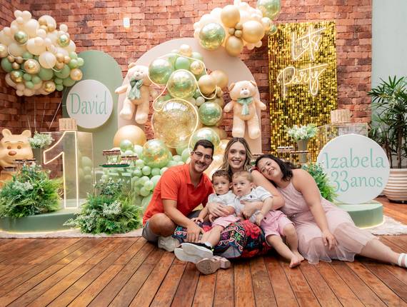 FESTAS de DAVID E BELA • 1 E 33 ANOS • URSOS