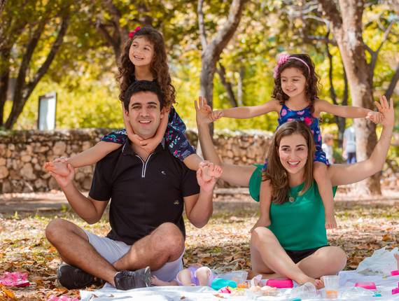 Família de PicNic no Zoológico