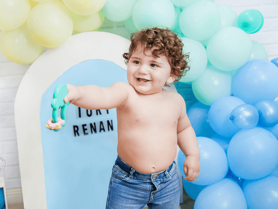 Ensaio Kids de Smash the cake Iury Renan