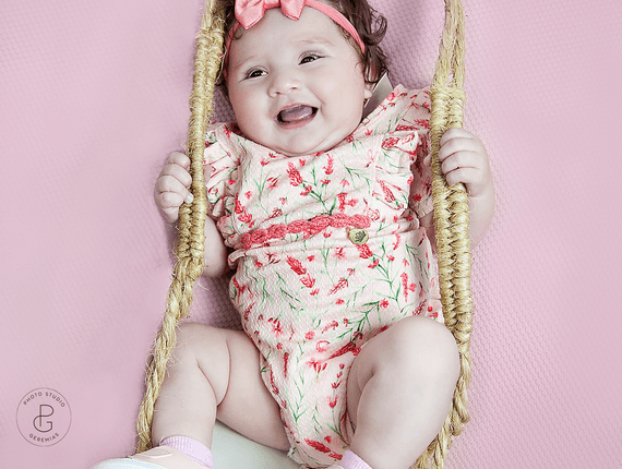 Ensaio Kids de Lavínia 4 meses