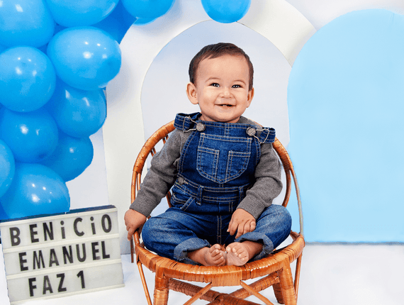 Ensaio Kids de Benício Emanuel 1 aninho