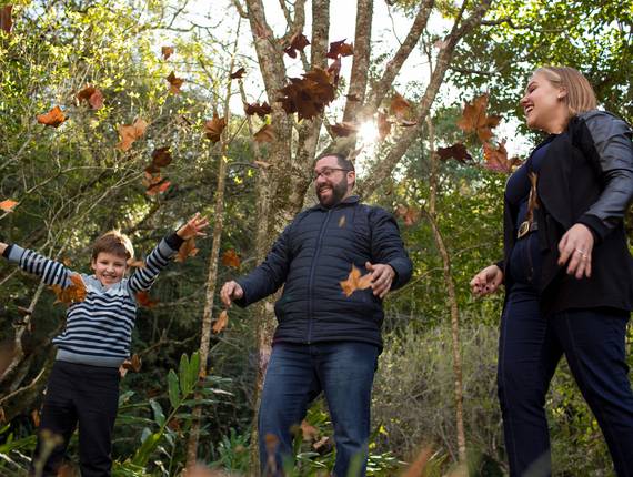 Família de Caroline, Diego e Gabriel