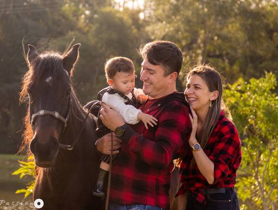 Ensaio família de Valentina e família