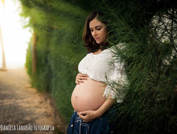 Gestante de Ensaio de Gestante na praia com a Carol