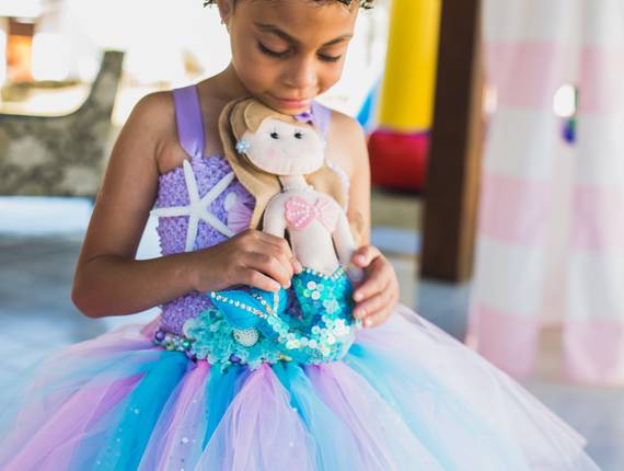 Aniversário infantil de Festa de aniversário de sereia da Maria Clara