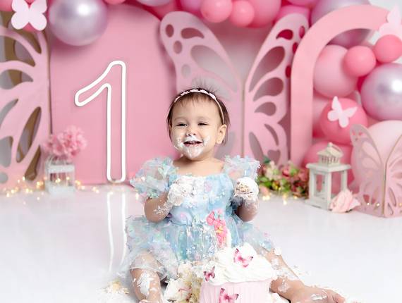 Smash the Cake de 1 aninho da Luna