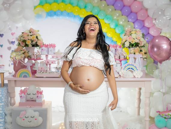 Gestante de Chá de Fraldas