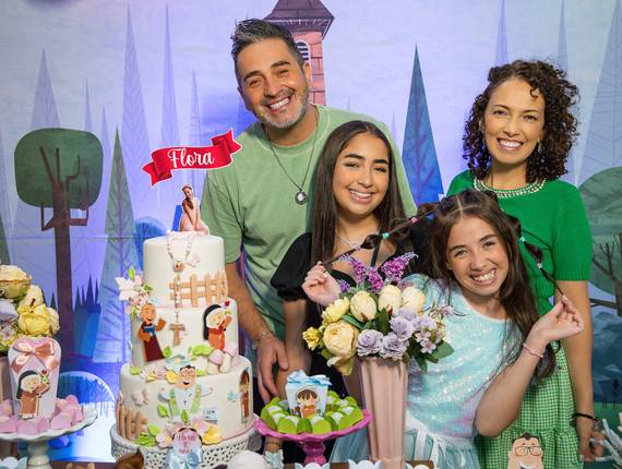 ANIVERSÁRIOS de NIVER 10 ANOS FLORA