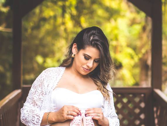 Gestante de A espera de Lavinia