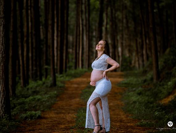 Ensaio Gestante de A espera de Nathália