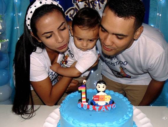 aniversário  de 1º aninho do gustavo 