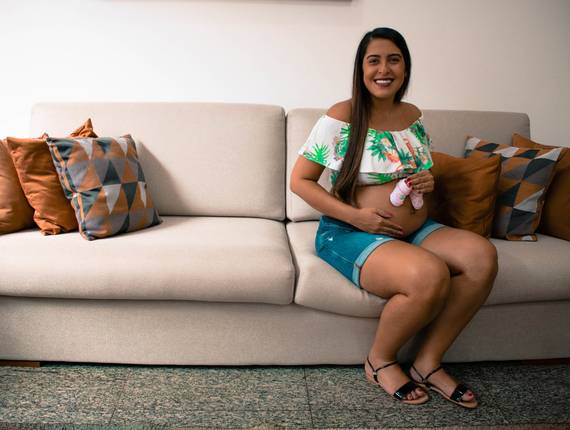 Gestante de Renata e Alice