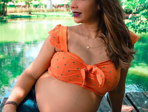 Gestante de Tamara e Kalel