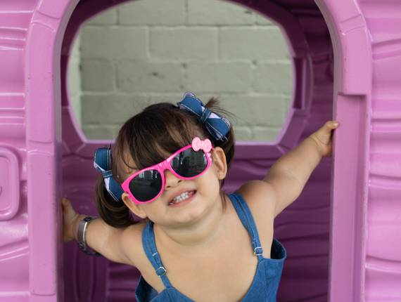 Família de Thais e as gêmeas