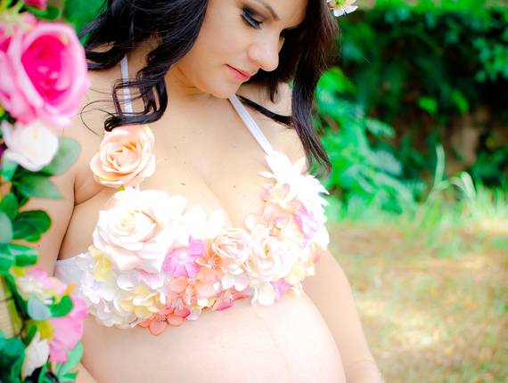 Gestante de Ensaio da Gestante Aline