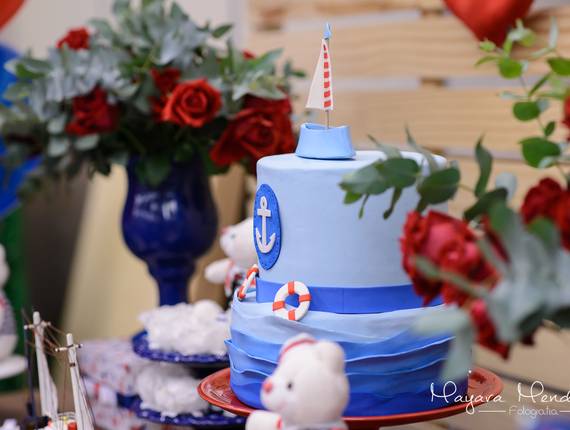 Decoração de festas de Decoração de Festas - Chá de bebê urso marinheiro