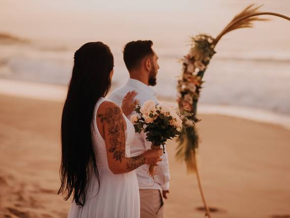 Casamento de Elopement Praia Mole