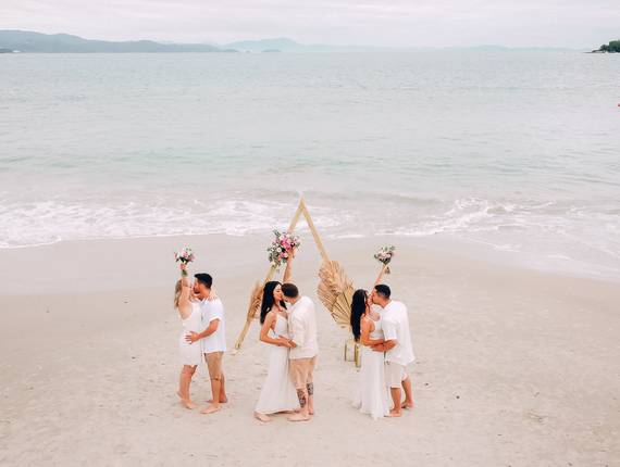 Casamento de Casamento triplo - Elopement