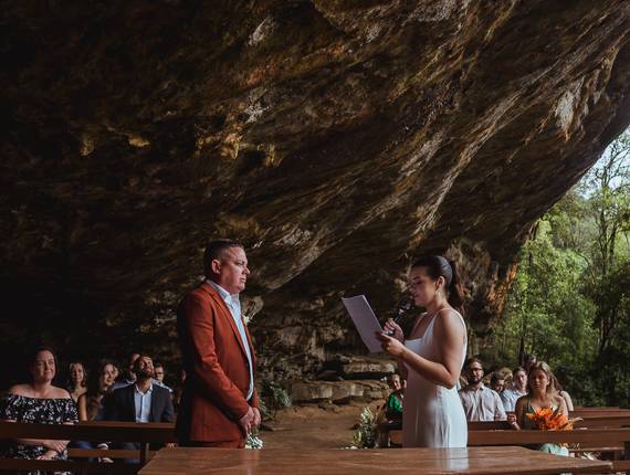 Casamento de Casamento na Gruta do Poço Certo | Mini Wedding de Mariana e Ryan