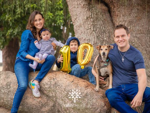 Ensaio em família de Maya faz 10!