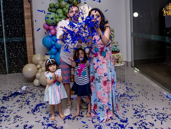 Gestante de Chá Revelação Hellen e Lucas