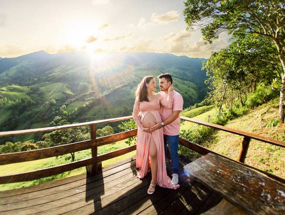 Ensaio Gestante de A doce espera de Lara