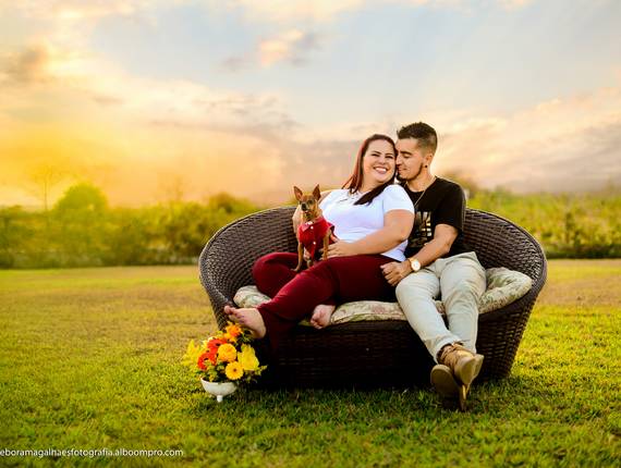 Ensaio de Casal de Letícia & Pedro