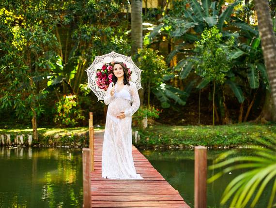 Ensaio Gestante de À espera de Alana