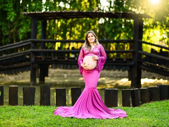 Ensaio Gestante de À espera de Cecília