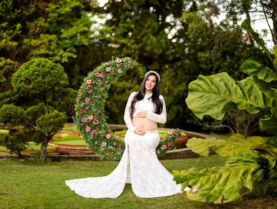 Ensaio Gestante de À espera de Laura e Cecília